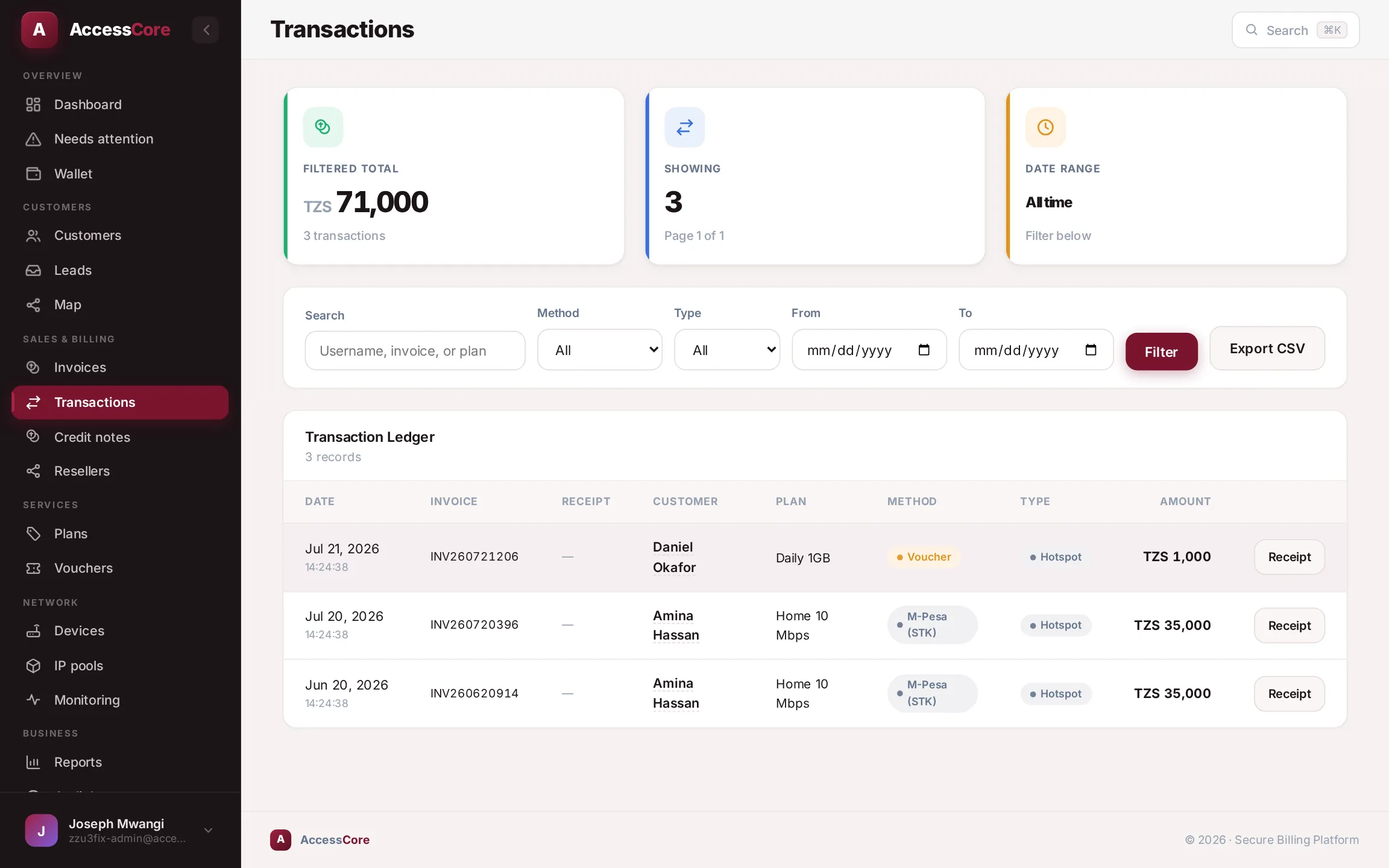 The Payments settings page with your webhook URL and Add Gateway